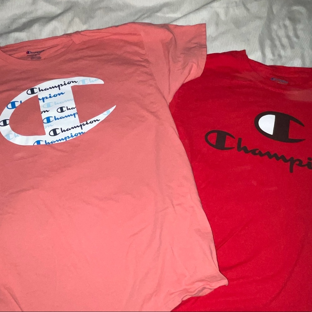 Lot of Champion graphic tees